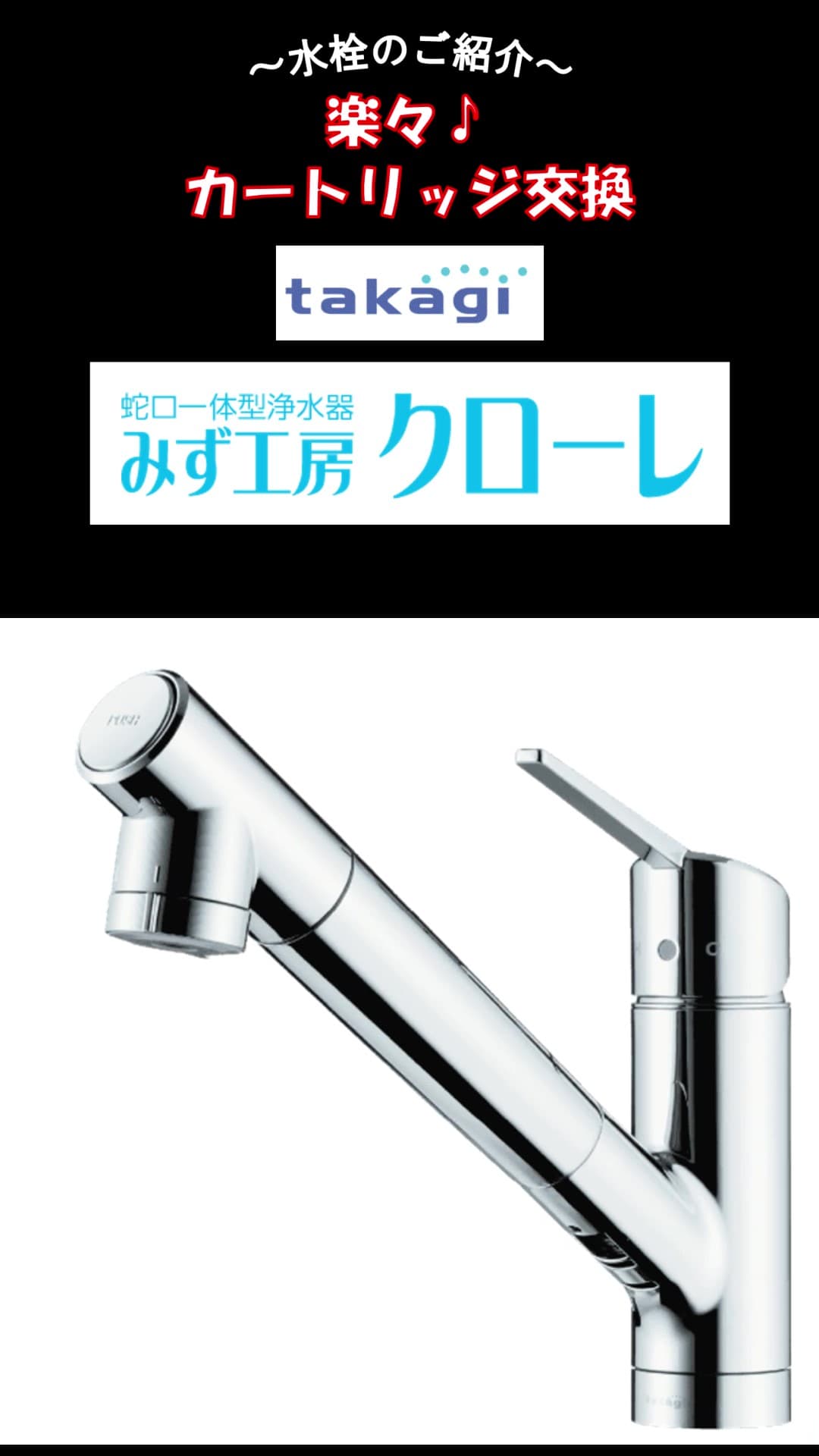 蛇口一体型浄水器